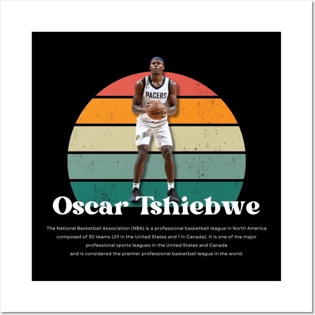 Oscar Tshiebwe Vintage V1 Wall Art by Gojes Art